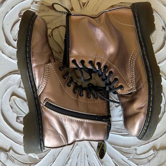 Dr Martens air wear rose gold combat boot size 5 - Picture 7 of 9